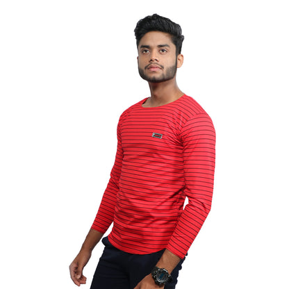Red Line Full Sleeve casual T-Shirt