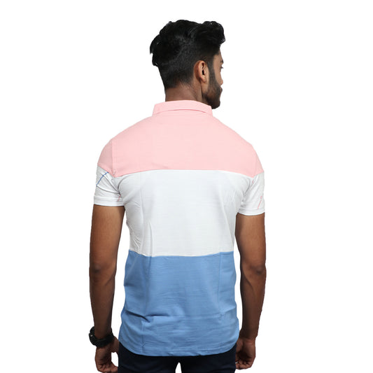 Tri color Formal Regular Fit T-Shirt