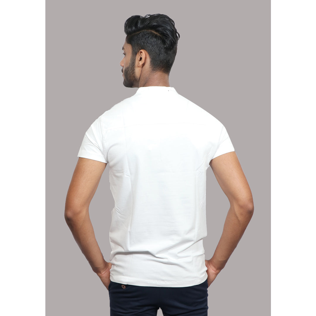 Men’s White Regular Fit T-Shirt