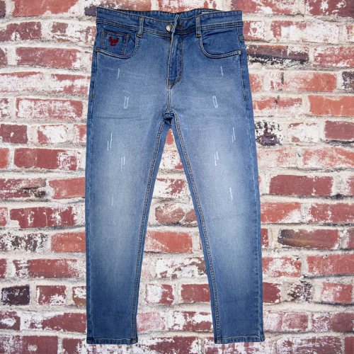 Light blue stunning scratched Jeans WFJ109