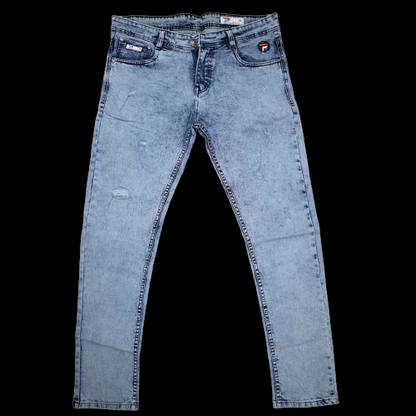 Stylish light Damage Sky Blue Denim Jeans WFJ110