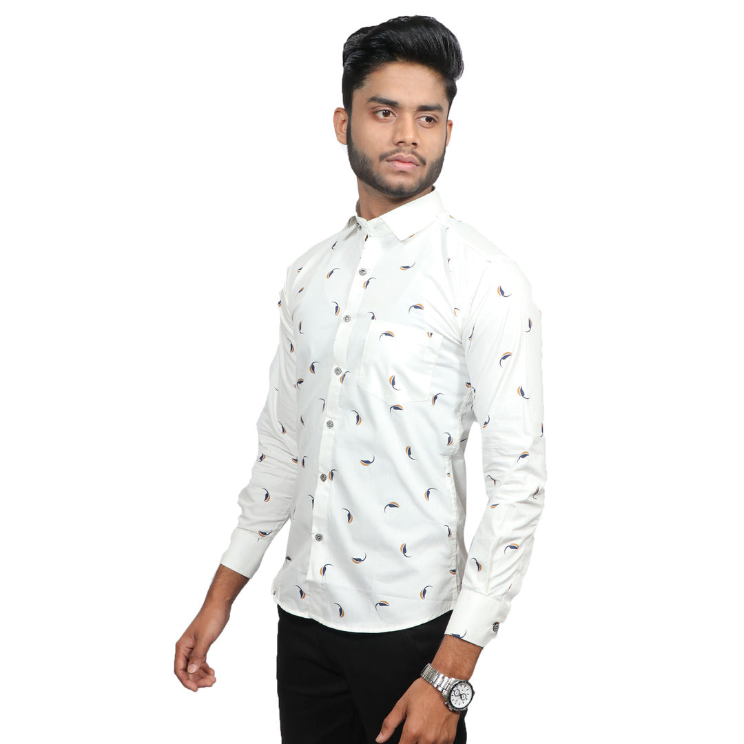White Leaf Shirt formal Shirt WF107