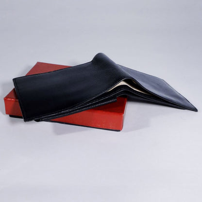 Black Genuine Leather Wallet for Men I Handcrafted