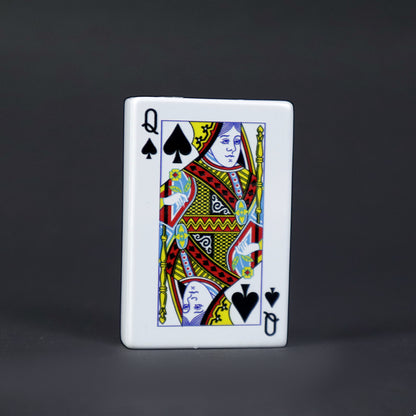 Queen Cards Cigarette Pocket Lighter( White)