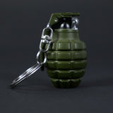 Mini Hand Grenade Shaped Smoke Lighter with Key Ring Pocket Lighter (Army Green)