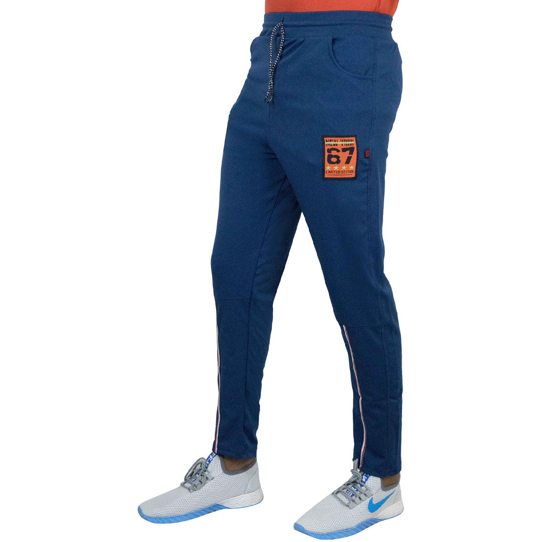 Sky blue Stretchable Regular Fit Track Pant