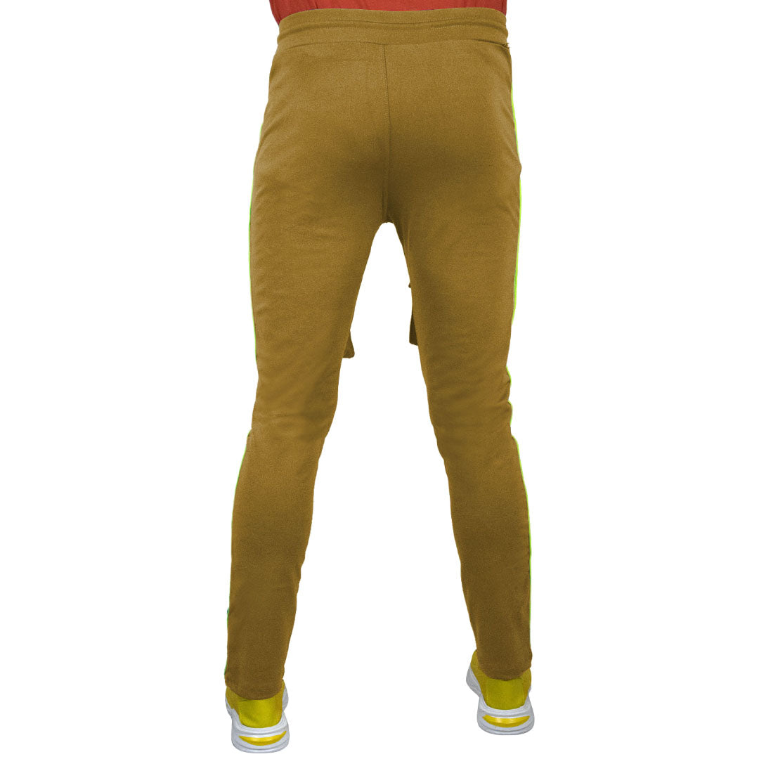 Men’s Regular Fit Track pants Lycra Brown