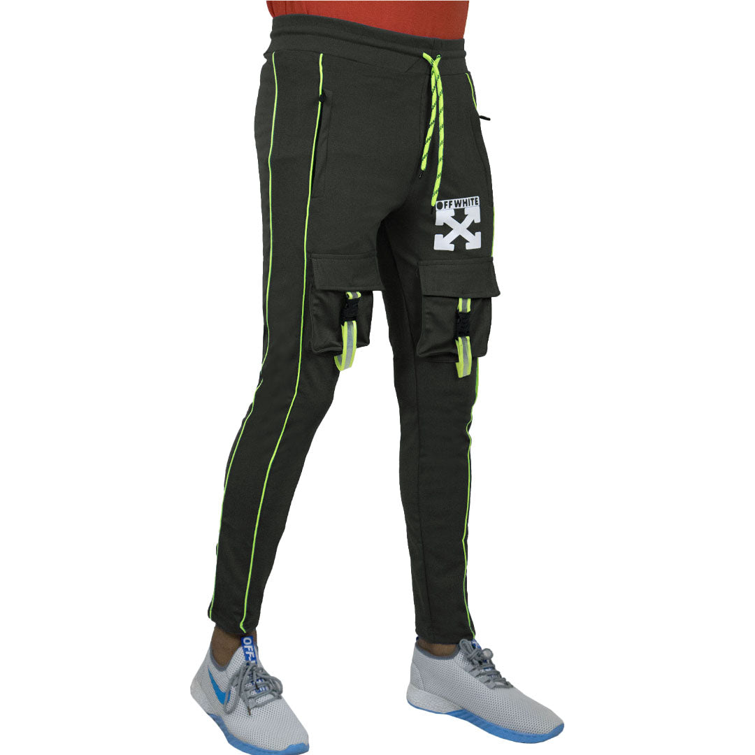 Men’s Regular Green Fit Track pants DG&Y