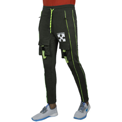 Men’s Regular Green Fit Track pants DG&Y