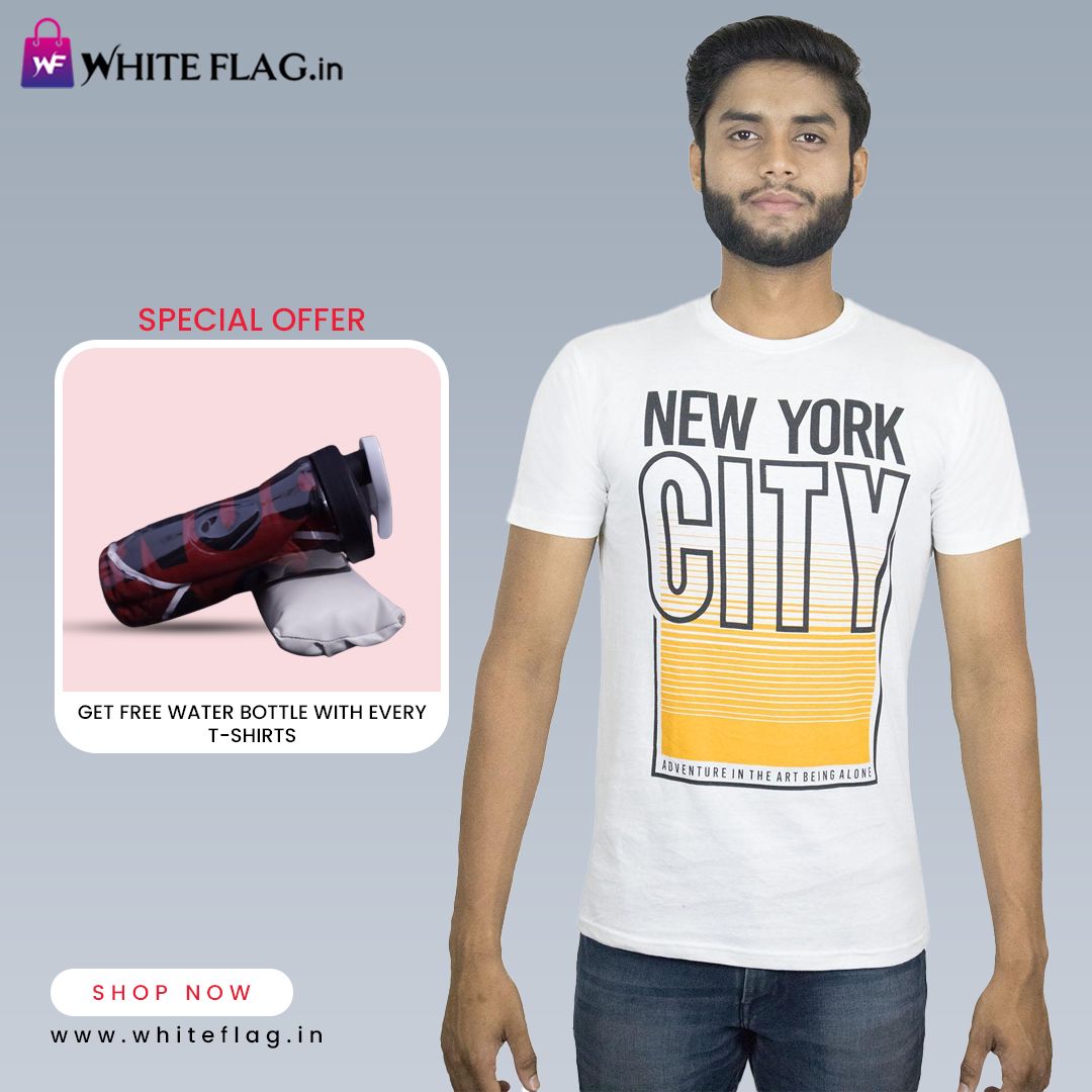 New york City round neck casual Printed T-shirt