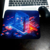 Mouse Pad/Computer Mouse Mat with Anti-Slip Rubber Base | Smooth Mouse Control | Spill-Resistant Surface for Laptop, Notebook, MacBook, Gaming, Multicolored