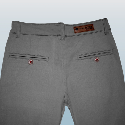 Premium Fabric Grey formal Cotton Trouser for men's !!! Get Free Premium Wrist watch with this product!!!