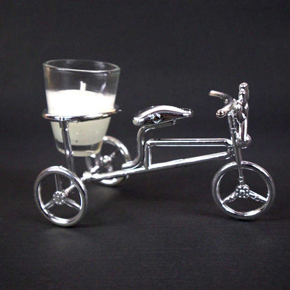 Fragnansive Cycle Rickshaw Candle Lamp, Home Décor, Diwali, Christmas and Home Décor use