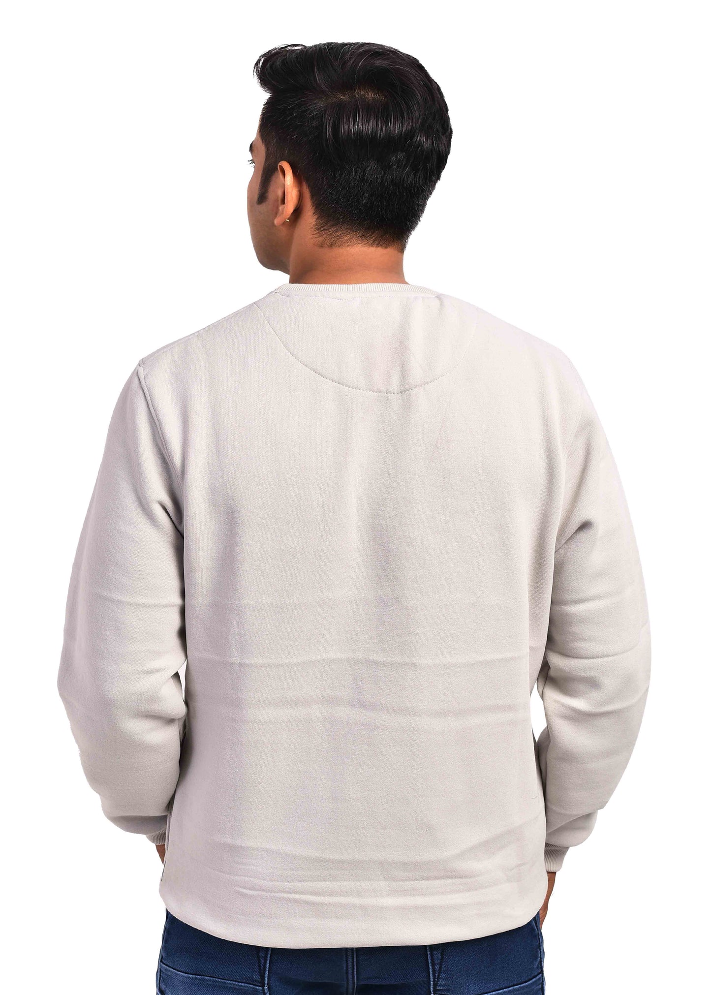 Men's Casual Grey Cotton sweatshirt full sleeve