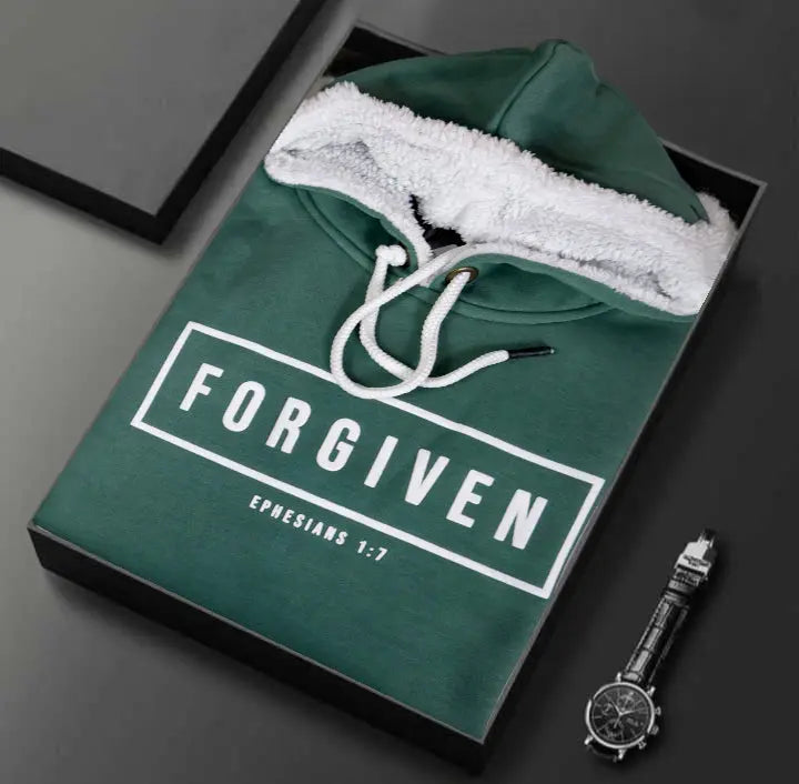 Forgiven Premium Formal warm hoodie Green Buff