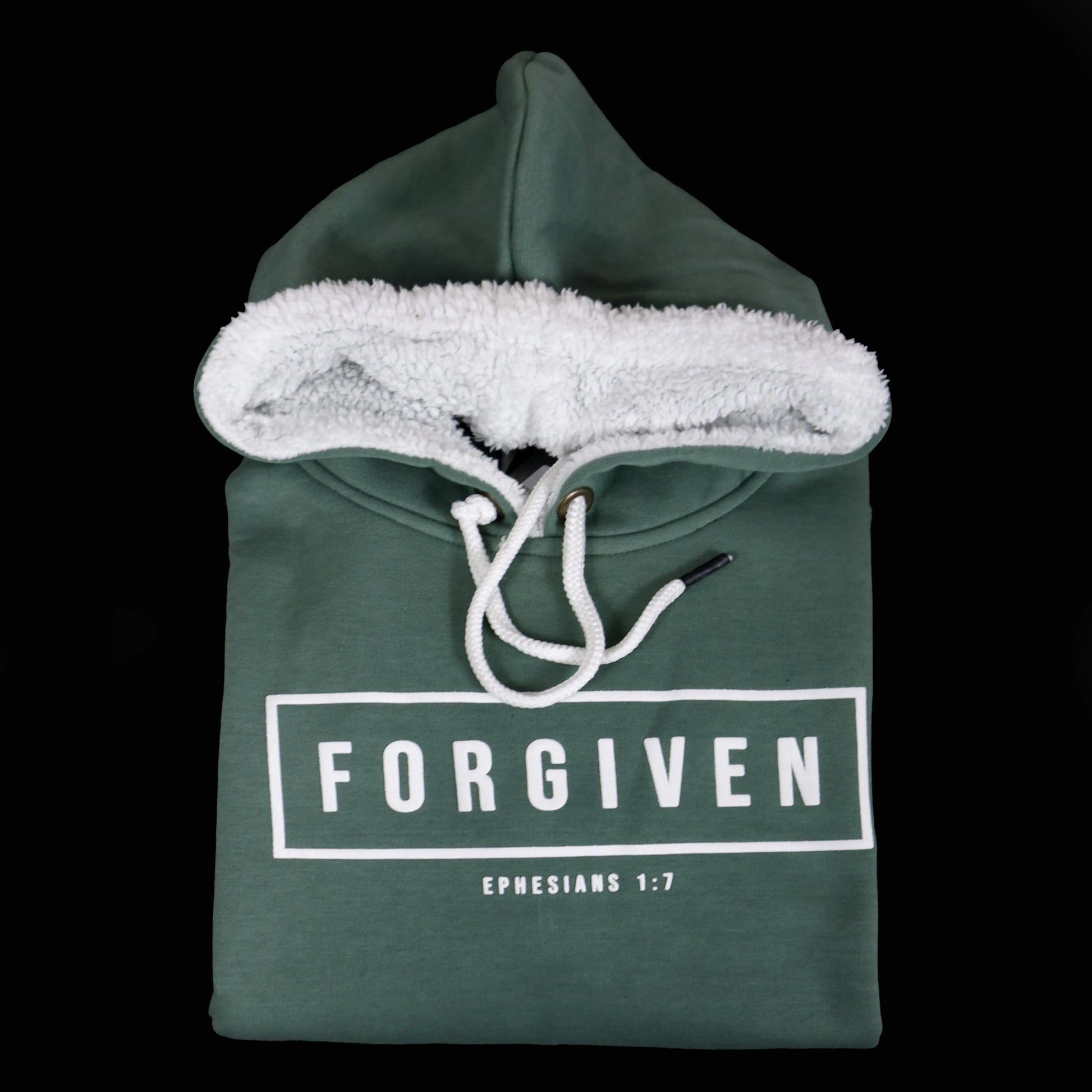 Forgiven Premium Formal warm hoodie Green Buff