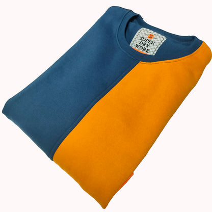 Blue & Yellow premium casual sweat shirt