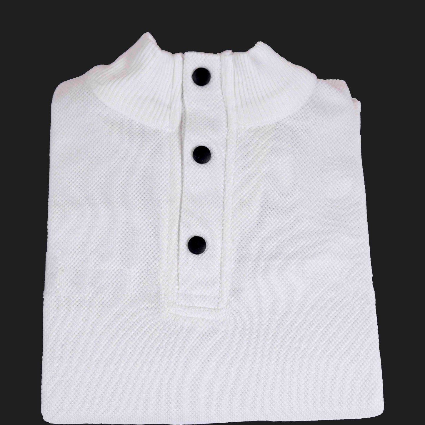 High/Turtle Neck Woolen Designer Sweater White