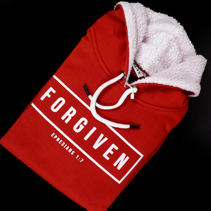 Forgiven Premium Formal warm hoodie Red