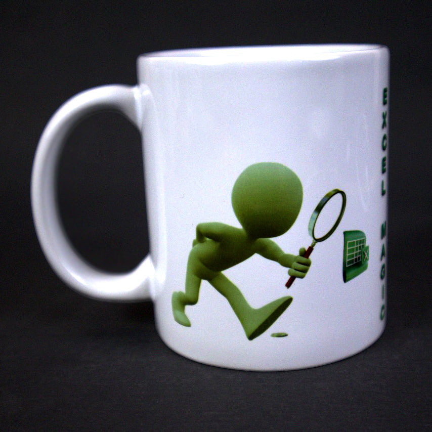 WF Excel Printed Ceramic Drinking Tea Coffee Cup, Excel short cuts Printed Coffee Mugs
