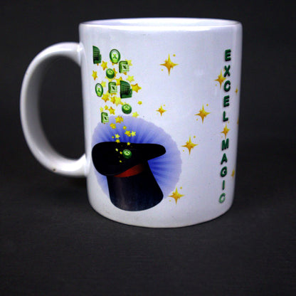 Excel Printed Ceramic Drinking Tea Coffee Cup,Excel short cuts Printed Coffee Mugs