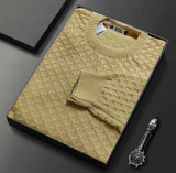 Premium Woolen loose designer sweater Brown
