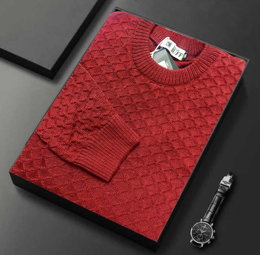 Premium Woolen loose designer sweater Marron