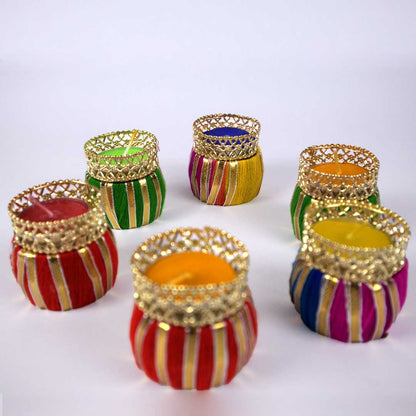 Home Decor Beautiful Candle Stand Diwali, Christmas and Home Décor use Pack of 6 item