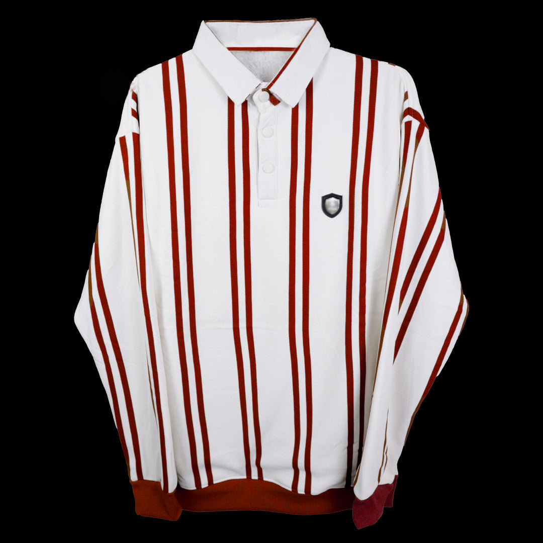 Maroon Strip Classic High quality Premium Fabric sweatshirt WF
