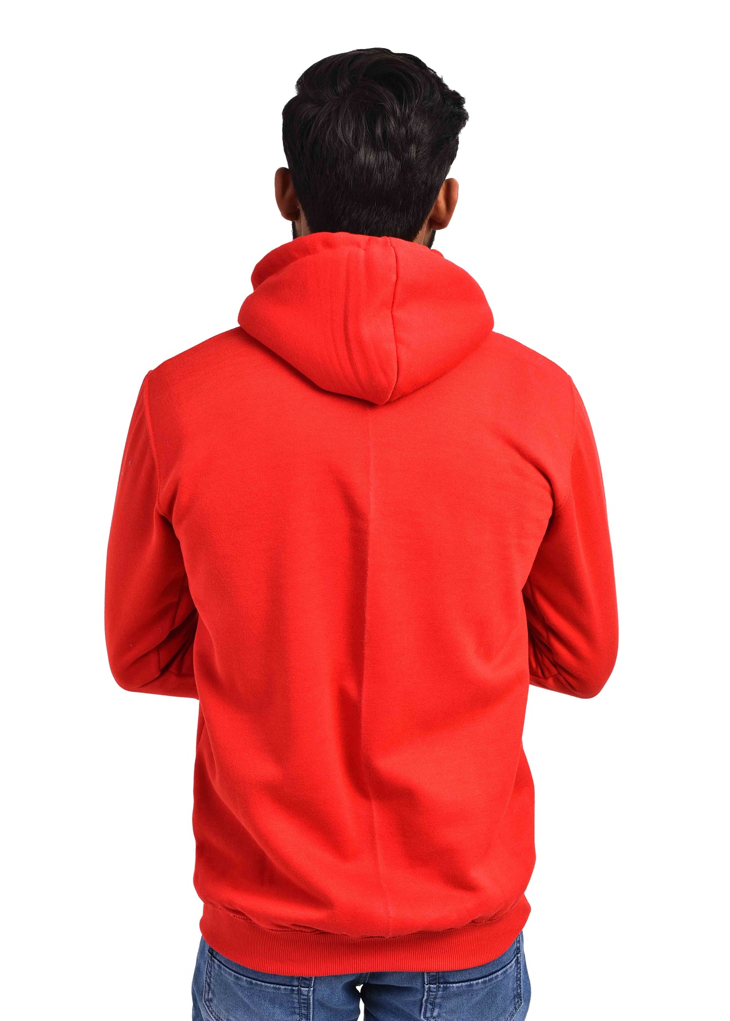 Red & White Casual Hoodies Red for Men's